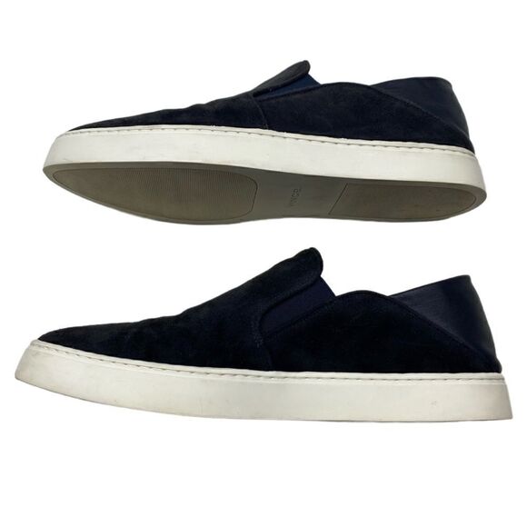 VINCE Garvey Suede Slip-on Mules Sneakers Black 38.5 - Picture 7 of 11